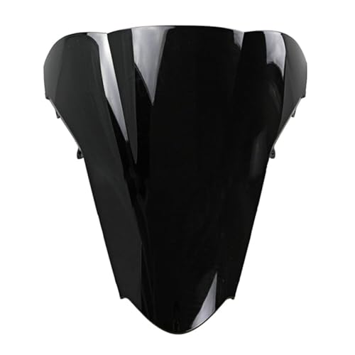 Gloss Black Motorcycle Plastic Double Bubble Windshield Windscreen Compatible for Honda VFR800 2002-2013 03 04 05 06 07 08 09 10 11 12 ABS Front Screen Wind Deflectors