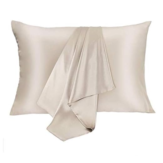 JOGJUE Silk Pillowcase for Hair and Skin 2 Pack 100% Mulberry Silk Bed Pillowcase Hypoallergenic Soft Breathable Both Sides Silk Pillow Case with Hidden Zipper, King Size Pillow Cases (Buff Beige)