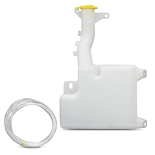Auto Dynasty CH1288182 Factory Style Car Windshield Washer Reservoir Tank - Reservoir Cap | Washer Fluid Pump - Compatible with Dodge Avenger Chrysler Sebring 200 07-14, White