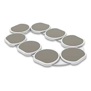 The Lazy Susan Revolution – Full Set – Greige – The First Patented Lazy Susan Turntable Expandable for Rectangular & Oblong Tables – Kitchen & Dining Tables – Great Gift! Parties & Gatherings.