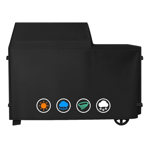 Heavy Duty 600D Polyester Cover Compatible with Traeger Grills BAC761 Woodridge Pellet Grill and Smoker TFB86MLH All Weather Grill Cover Accessory Replacement