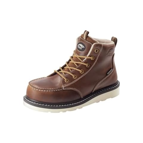 Avenger Work Boots mens Above Ankle Construction Boot, Brown, 9.5 US Cover