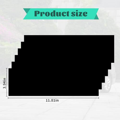 Image of Compatible with 11.8 inch x 4 inch Bowtie Emblem Wrap Kit for Chevy Logo Overlay Vinyl Wrap with Spatula and Cutter 6PCS Matte Black