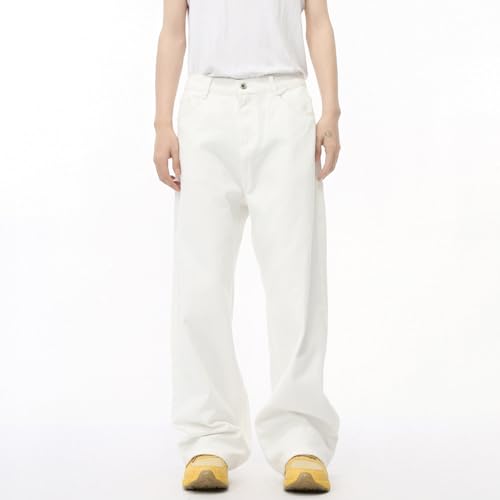 Pantalon long homme jeans droit décontracté large style coréen