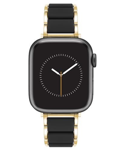 Anne Klein Silicone Fashion Bracelet for Apple Watch Secure Adjustable Apple Watch Replacement Band Fits Most Wrists