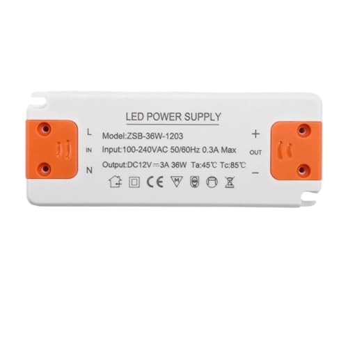 Pilote LED 36W AC185-260V vers DC12V transformateur extra plat tension constante