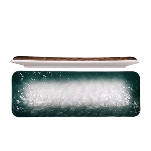 Platos Rectangulares de Cerámica para Sushi Alipis 2 Pzas miniatura 1