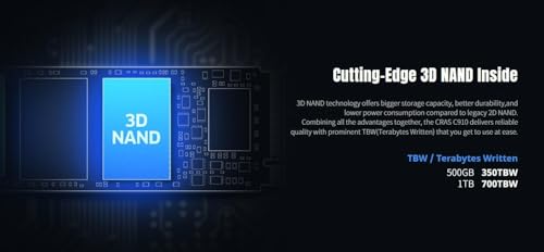 Image of KLEVV CRAS C910G SSD 1TB, M.2 NVMe 2280, PCIe Gen4x4 Internal Solid state Drive with Heatsink, Up to 5000MB /s Data Transfer Speed, High-Performance Storage Solution