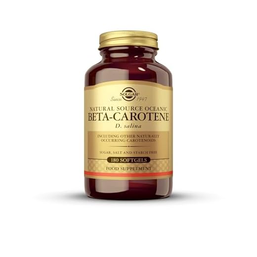 Solgar | Natural Source Oceanic Beta-Carotene | Suplemento Alimenticio que Ayuda al Mantenimiento de la Piel | Con Carotenos | Para Hombre y Mujer | 180 Cápsulas