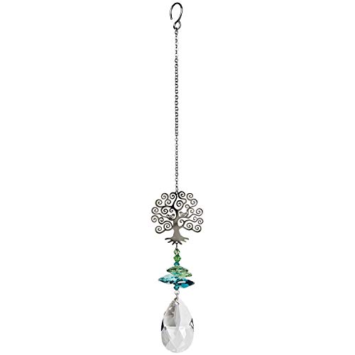 Woodstock Chimes Woodstock Rainbow Makers Collection, Crystal Fantasy, 4.5'' Tree of Life Crystal Fantasies Crystal Suncatchers for Outdoor, Patio, Home or Garden Décor (CFTL)