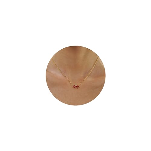 Birthstone Necklace for Women Girls Birthday Gifts 12 Months Diamond Birthstone Necklace Dainty Crystal Gifts for Women Anniversary Necklace Girls Mother Wife Daughter Girlfriend Her 01.Jan.