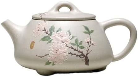 Ceramic Pot Classic Purple Sand Peony Teapot Coffee Pot Retro Teapot Household Ball Hole Filter Tea Set Teapot Loose Tea Teapot Chinese Tea Ceremony Supplies 24