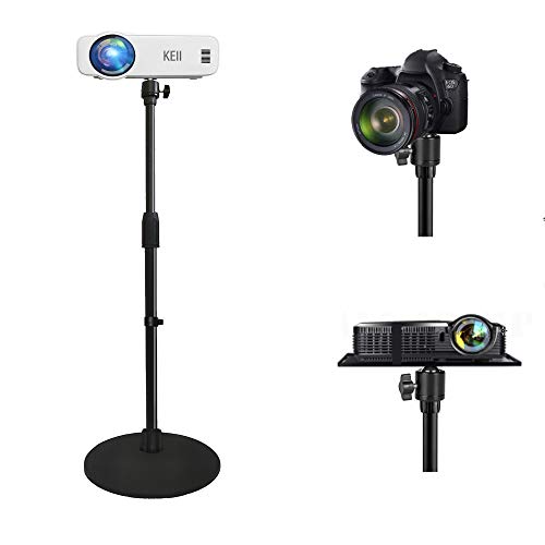 Flash Sale Adjustable 32-63 inches Mini Projector Stand Floor Stand,Upgraded and Reinforced Chassis,Applicable to Projector Tray Holder,Digital Cameras camcorders SLRs Camera(Stand only)