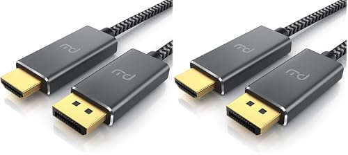 Cable DisplayPort 1.4 a HDMI 4K de 3 metros para conectar la torre de PC al televisor del salón