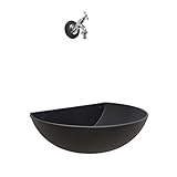 ✅ [ DIMENSIONI ] Larghezza massima vasca cm 50 -Distanza centro foro scarico 11,5 cm -Sporgenza dal muro cm 36 -Profondità interna cm 16 -Larghezza superficie vasca a parete cm 44 -Altezza totale compreso lo scarico cm 18,5 -Foro di scarico 1