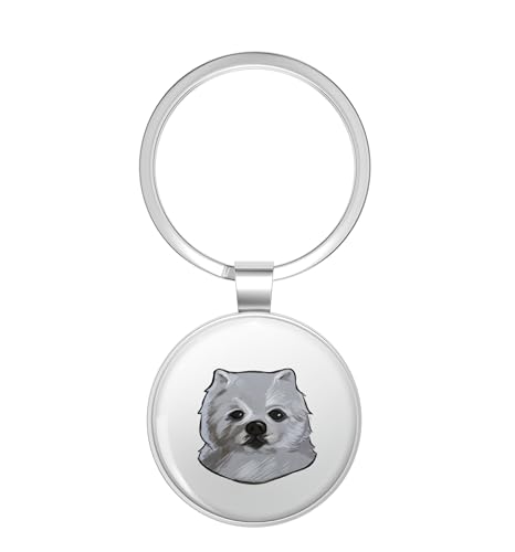 1080 Graphics Gabe the Dog Stainless Steel Keychain