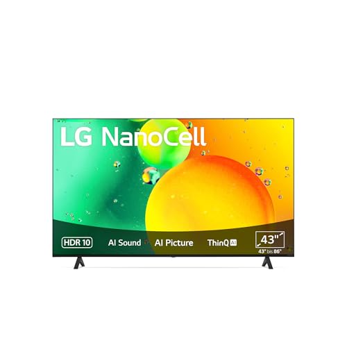 LG 43NANO756QC TV 109 cm (43 Zoll) NanoCell Fernseher (Active HDR, 60 Hz, Smart TV) [Modelljahr 2022]