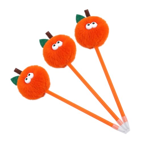 Stylos à bille moelleux avec pompon en peluche SHINEOFI écriture fluide et confortable