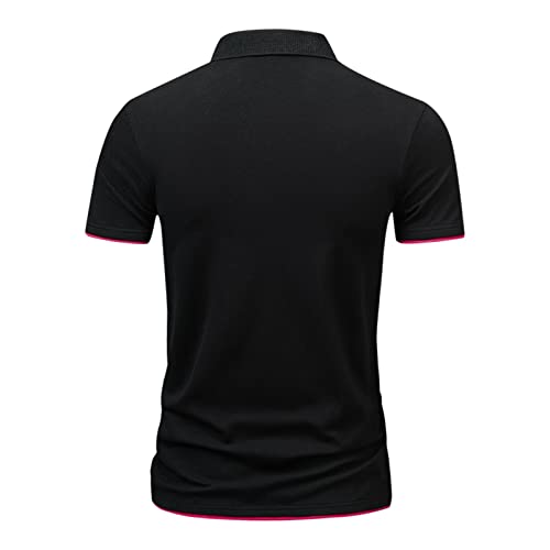 Red And Black Shirt Mens Shirts Short Sleeve Mens Tank Tops Loose Fit Shirts Letter Summer Cotton T-Shirt Tshirts Short Sleeve Shapewear Vest Pullover Fall Tunic Crop Halter Shirt Short Sleeve Mens #TOP3