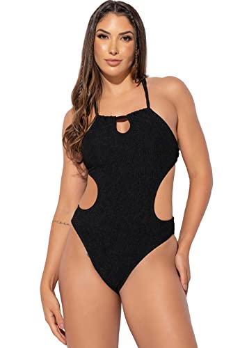 Maiô Feminino Engana Mamãe Textura Alto Relevo Lycra Asa Delta MVB Modas