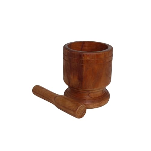 IMUSA Wood Mortar and Pestle, Jumbo
