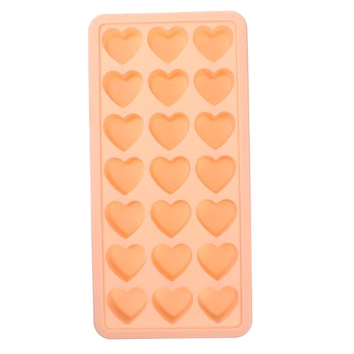Molde Silicona Corazón para Cubos de Hielo Rosa miniatura 1