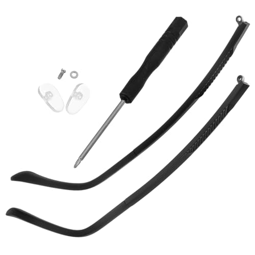 COOLHIYA 1 ペア 眼鏡の脚 メガネ修理アクセサリー メガネ修理の足 メガネのイヤーフック メガネ修理キット メガネアームカバー メガネ交換部品 用品 寺院 男と女 Tr90