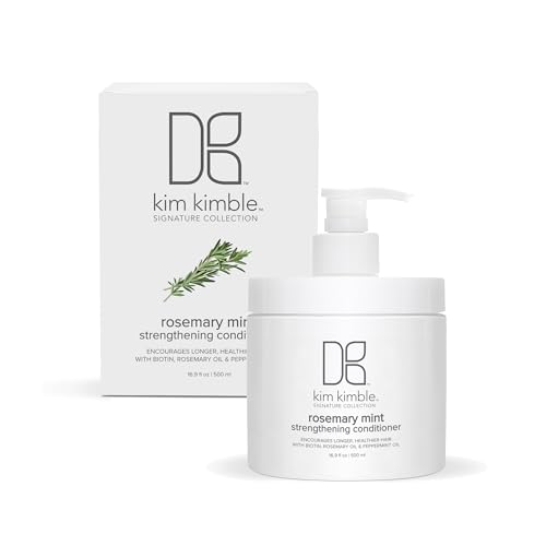 Kimblebeauty Rosemary Mint Conditioner: Strengthening Formula with Rosemary & Peppermint Oil for Strong, Healthy Hair, 16.9 Fl. Oz. / 500 ml