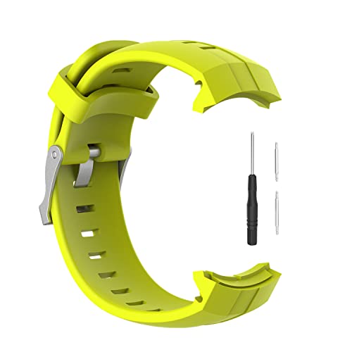 Muovrto Soft Replacement Strap Silicone Watchband Watch Straps for Suunto Spartan Sport/Suunto Ambit 3 Vertical (Green)