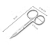 Manicare Nail Scissors, Professional Japanese Stainless Steel, Sharp Straight Tips, Trims Nails, Cuticles And Dead Skin, Beauty Scissors For Trimming Eyebrows, Nose Hair, Fingernails And Toenails