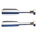 tacery 2 Pcs Décoration Murale en Bois de Rame,Rame Marine décorative - Paquet de 2 pagaies de Vieux Bateau en Bois décoration de la Maison Barre pendentifs muraux Accessoires Photo Aviron décoration