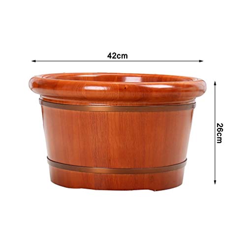 Tina de baño de pies de madera para pedicura Katzowen miniatura 7