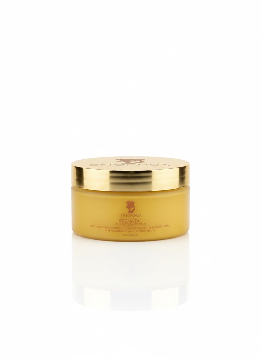 Prenatal Skin Nourishing Balm, Pregnancy Stretch Mark Support, Vegan Body Balm for Elasticity & Discoloration, 7oz