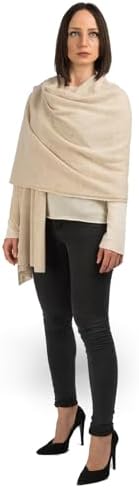 DALLE PIANE CASHMERE Women's 100% Cashmere Stole - Wedding Wrap and Evening Shawl - Made in Italy - 24 x 81 in