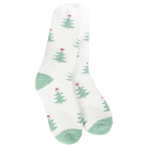 Image of World's Softest Cozy Collection Crew Socks - Smooth Multi Colors Cozy Socks - Knit Top Holiday Spirit Fashion Socks
