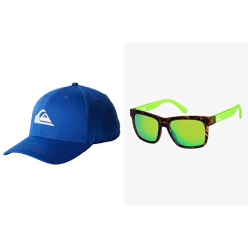Casquette pour garçon et lunettes Quiksilver pour les journées de plage