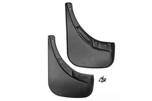 Image of FROSCH EXP.59210042 Perfect fit Rubber mudflaps Splash Guard Rear Mudguard for Fiat 500, Year: 11-2 Pieces with Attachment, Black