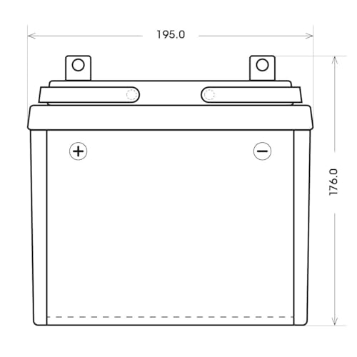Rasentraktor-Batterie Big U1 Garden Power 12V 30Ah 310A