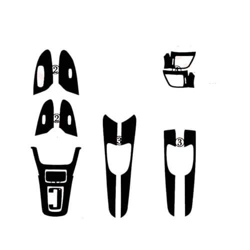Autocollants panneau commande central carbone pour accessoire style voiture 3D Nissan
