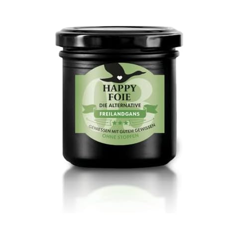 Happy Foie Freilandgans | Gänseleberzubereitung | Ohne Stopfen | Mit Leber von freilaufenden und gesunden Tieren | 130g Glas Cover