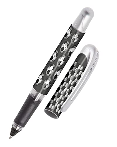 Online Tintenpatronen-Rollerball College Goal, Stift für Rechtshänder und Linkshänder, ergonomisches Griffstück, hochwertiger Tintenroller, Standard-Tintenpatronen, inkl. Kombipatrone blau, 1 Stück (1er Pack)