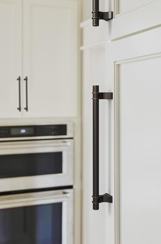 Image of Amerock Davenport 7-9 /16 inch (192mm) Center-to-Center Oil-Rubbed Bronze Cabinet Pull, BP36618ORB