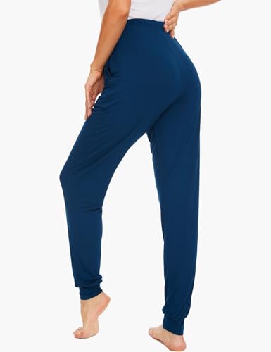 Image of GYS Women's Pajama Pants - Viscose Made from Bamboo, Joggers Pants with Pockets Comfy Lounge Sleep Pants Pj Bottoms