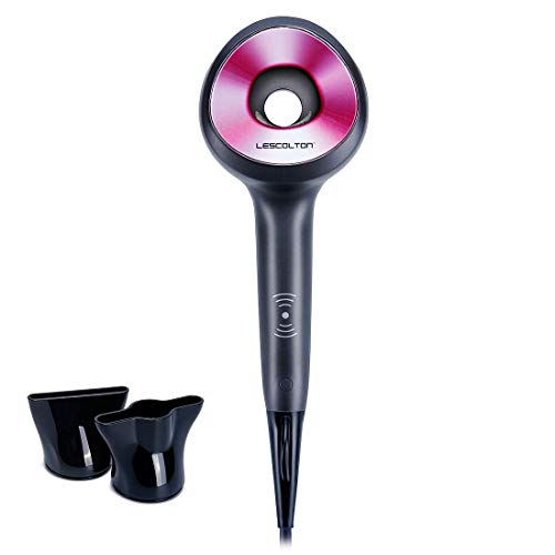 Lescolton 1600W 3D Bladeless Airflow Air Hair Dryer 6 Speed LED Display Electric