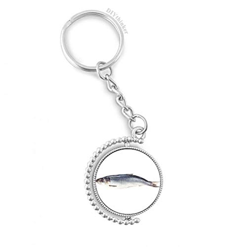 Llavero de pez marino con enlace rotativo largo para organizar tus llaves a diario