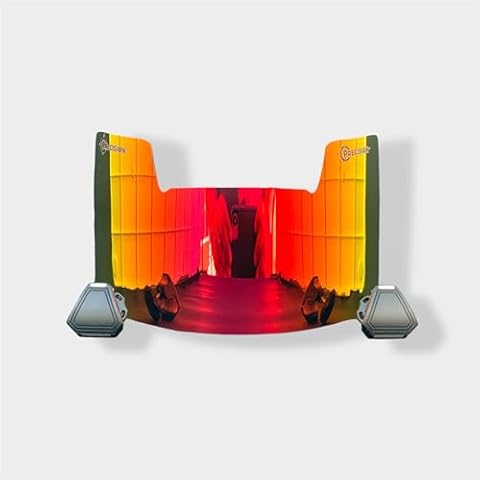 Precision Revo Red 2.0 Football Helmet Visor // Fits Kids, Youth & Adult Helmets // Eye Protection for Helmet and Facemask // Dark Tinted Visor Cover