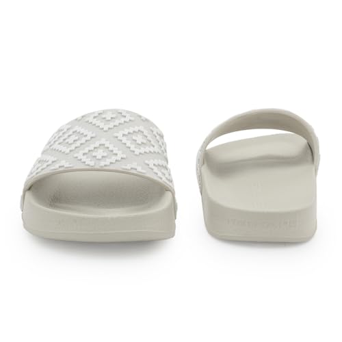 Image of Red Tape Womens Sliders in Slate Blue | Casual Pool Sliders | SLATE BLUE | 3 UK