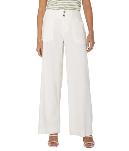 Liverpool Women's Petite Utility Patch Pocket Wide Leg