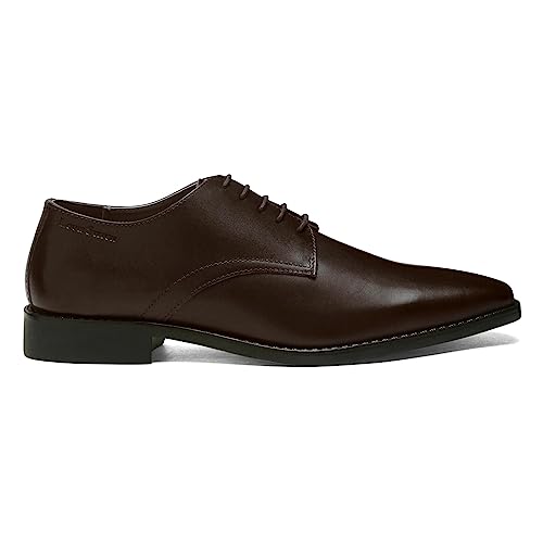 Image of LOUIS STITCH Men's Handmade Italian Leather Derby Formal Lace Up Shoes for Men (LSRXPL)