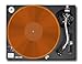 Acrylic Turntable Mat - Turntable Slipmat for Vinyl LP Record Players - Improves Sound Quality & Provides Tighter Bass - Anti Static Record Player Mat (Orange)